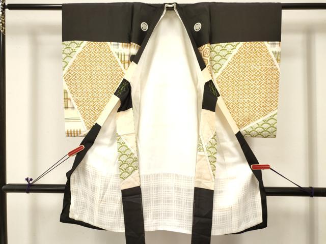 平和屋着物[]お宮参り　男の子　祝着　産着　初着　のしめ　刺繍　鯉　立波花文　金彩　逸品　DABC5044ma