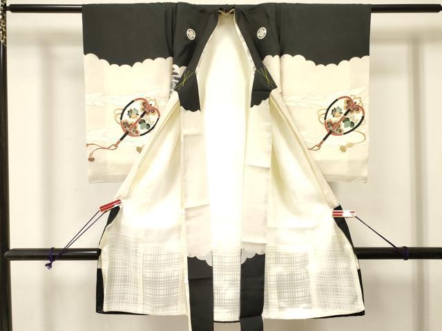 平和屋着物[]お宮参り　男の子　祝着　産着　初着　のしめ　駒刺繍　鷹　鷲　龍　兜　金彩　逸品　DABC5059ma