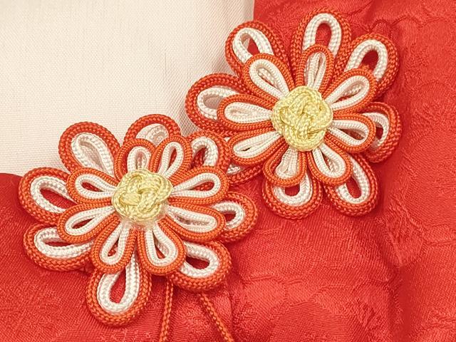 平和屋着物[]七五三　女の子　子供　被布　総刺繍　鴛鴦　金糸　逸品　DABC5079ma