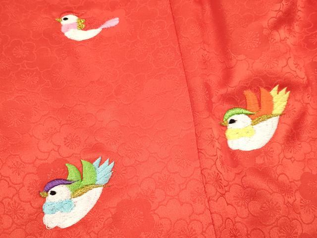 平和屋着物[]七五三　女の子　子供　被布　総刺繍　鴛鴦　金糸　逸品　DABC5079ma