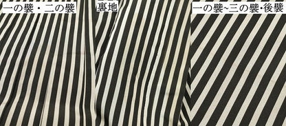 平和屋着物[]男の子　子供　行灯袴　縞　DABC5085ma
