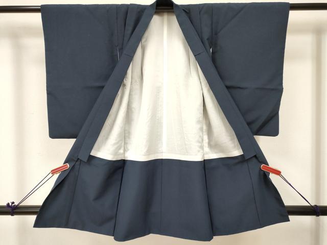 平和屋着物[]男の子　子供　着物　紺青色　DABC5096ma