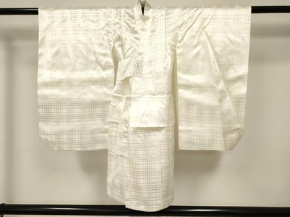 平和屋着物[]七五三　男の子　祝着・長襦袢(袷)セット　駒刺繍　龍　兜　扇面飛鶴吉祥丸文　金彩　逸品　DABC5122ma