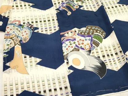 平和屋着物[]七五三　男の子　祝着・被布セット　龍　兜　逸品　未使用　DABC5125ma