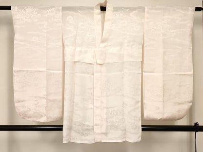 平和屋着物[]七五三　女の子　３歳　祝着　三つ身　長襦袢(無双仕立て)セット　駒刺繍　花籠文　金彩　DABC5133ma
