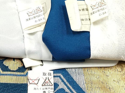 平和屋着物[]七五三　男の子　祝着・羽織・行灯袴セット　駒刺繍　鷹　鷲　松文　金彩　DABC5134ma