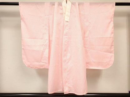 平和屋着物[]七五三　女の子　３歳　祝着　三つ身　長襦袢(単衣)・被布セット　鞠花文　金彩　逸品　DABC5138ma