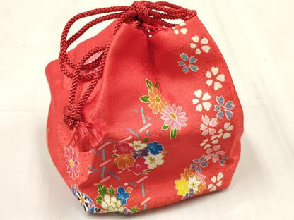 平和屋着物[]七五三 女の子 ３歳 祝着 三つ身 被布・巾着セット 花車文 DABC5140ma