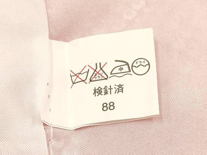平和屋着物[]七五三　女の子　７歳　祝着　四つ身　長襦袢(単衣)セット　鼓立波花文　金彩　逸品　DABC5161ma