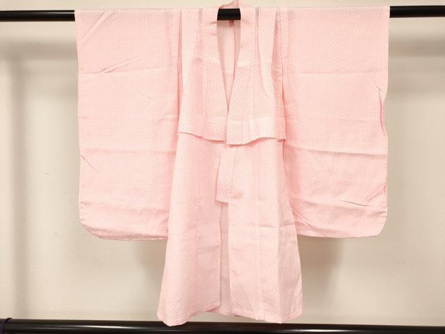 平和屋着物[]七五三　女の子　３歳　祝着　三つ身　長襦袢(無双仕立て)・被布セット　草花文　逸品　DABC5172ma