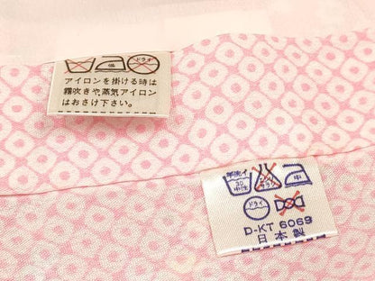 平和屋着物[]七五三　女の子　３歳　祝着　三つ身　長襦袢(無双仕立て)・被布セット　草花文　逸品　DABC5172ma