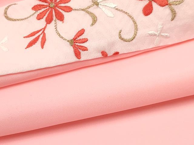 平和屋着物[]七五三　女の子　３歳　祝着　三つ身　長襦袢(単衣・半衿刺繍)・被布セット　雪輪花文　DABC5173ma