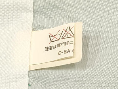 平和屋着物[]七五三　女の子　７歳　祝着　四つ身　鞠鳳凰花文　暈し染め　金彩　逸品　DABC5196ma