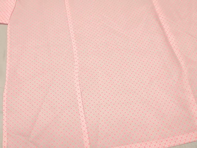 平和屋着物[]女の子　子供　長襦袢　単衣　鹿の子文様　半衿刺繍　洗える着物　DABC5254ma