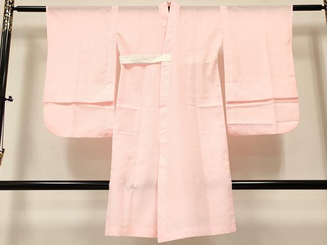 平和屋着物[]女の子　子供　長襦袢　単衣　鹿の子文様　洗える着物　DABC5257ma