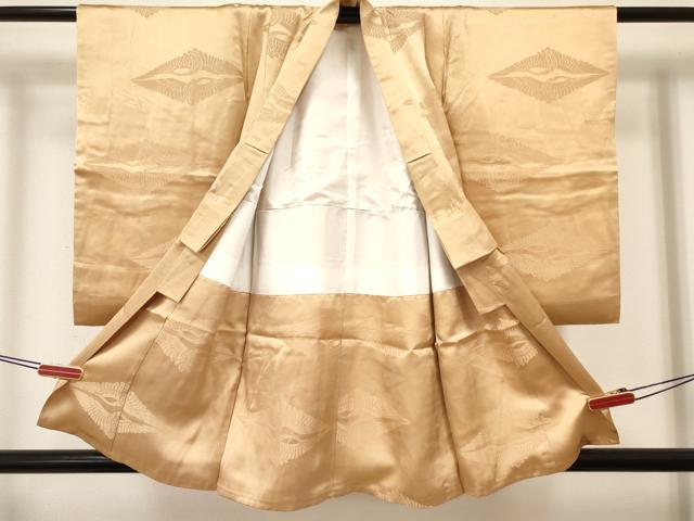 平和屋着物[]七五三　男の子　祝着・羽織セット　双鶴文　金彩　逸品　DABC5263ma