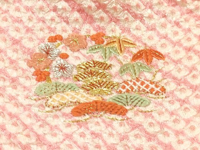 平和屋着物[]七五三　女の子　３歳　祝着　三つ身　被布セット　総絞り　逸品　DABC5295ma