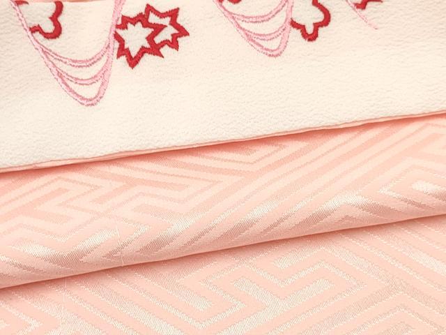 平和屋着物[]卒園式 女の子 子供 祝着・長襦袢(単衣・半衿刺繍)・行灯袴・帯セット 矢羽文 洗える着物 DABC5308ma