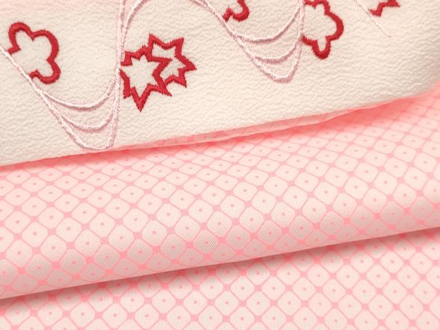 平和屋着物[]卒園式　女の子　子供　祝着・長襦袢(単衣・半衿刺繍)・行灯袴・帯セット　矢羽文　洗える着物　DABC5310ma