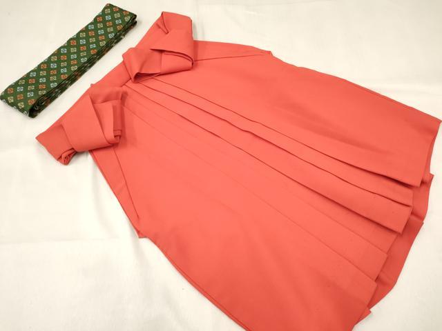 平和屋着物[]卒園式　女の子　子供　祝着・長襦袢(単衣・半衿刺繍)・行灯袴・帯セット　矢羽文　洗える着物　DABC5310ma