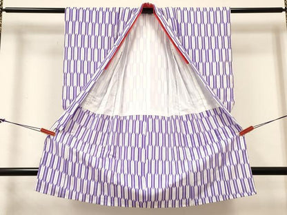 平和屋着物[]卒園式　女の子　子供　祝着・長襦袢(単衣・半衿刺繍)・行灯袴・帯セット　矢羽文　洗える着物　DABC5311ma