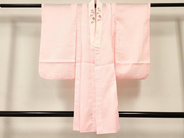平和屋着物[]卒園式　女の子　子供　祝着・長襦袢(単衣・半衿刺繍)・行灯袴・帯セット　矢羽文　洗える着物　DABC5311ma
