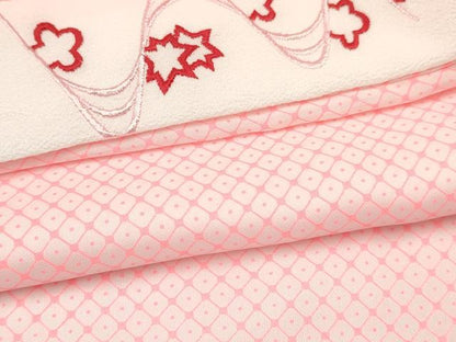 平和屋着物[]卒園式　女の子　子供　祝着・長襦袢(単衣・半衿刺繍)・行灯袴・帯セット　矢羽文　洗える着物　DABC5311ma