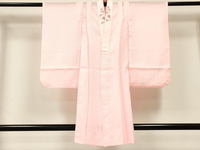 平和屋着物[]卒園式 女の子 子供 祝着・長襦袢(単衣・半衿刺繍)・行灯袴・帯セット 矢羽文 洗える着物 DABC5312ma