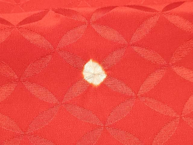 平和屋着物[]女の子　子供　長襦袢　無双仕立て　七宝文　半衿刺繍　逸品　DABC5325ma