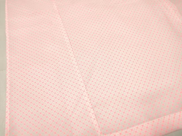 平和屋着物[]女の子　子供　長襦袢　単衣　鹿の子文様　半衿刺繍　洗える着物　DABC5327ma