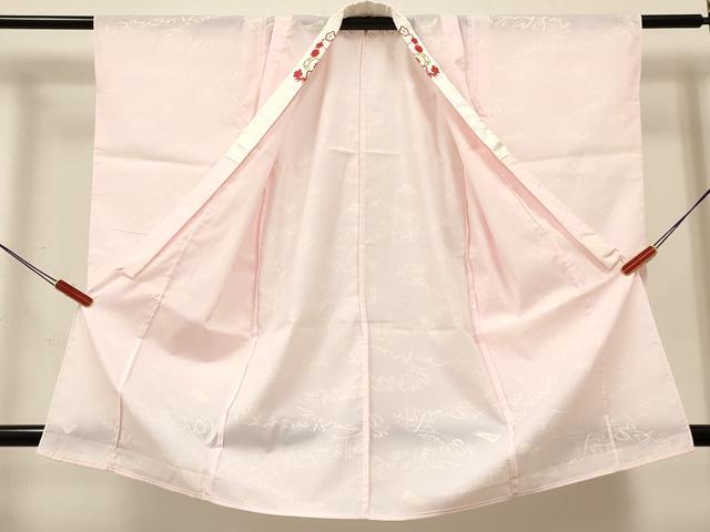 平和屋着物[]ファッションデザイナー　コシノアヤコ　女の子　子供　長襦袢　単衣　抽象文様　半衿刺繍　洗える着物　DABC5328ma