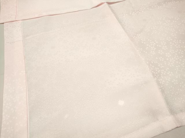 平和屋着物[]女の子　子供　長襦袢　無双仕立て　舞花地紋　暈し染め　半衿刺繍　DABC5330ma