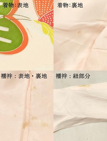 平和屋着物[]お宮参り　女の子　祝着　産着　初着　のしめ　刺繍　舞蝶花車文　金彩　逸品　DABC5334ma