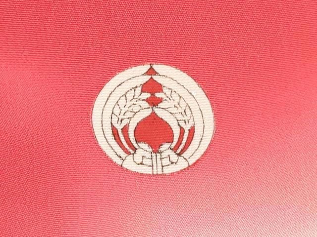 平和屋着物[]お宮参り 女の子 祝着 産着 初着 のしめ 宝尽くし 糸車花文 暈し染め 金銀彩 逸品 DABC5336ma