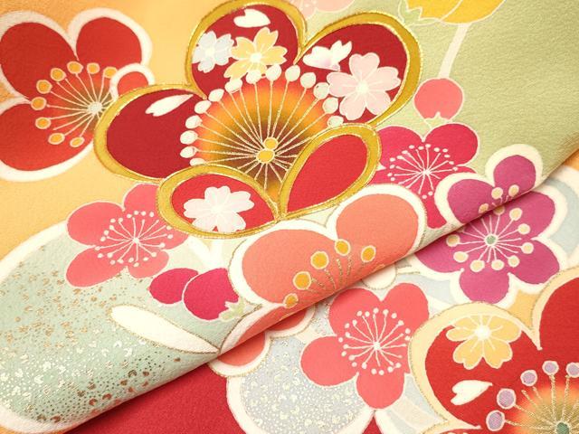 平和屋着物[]お宮参り　女の子　祝着　産着　初着　のしめ　駒刺繍　枝梅文　金彩　逸品　DABC5339ma