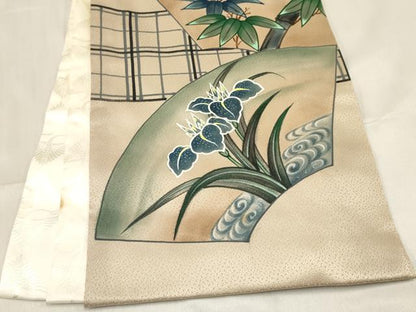 平和屋着物[]お宮参り 男の子 祝着 産着 初着 のしめ 鷹 鷲 地紙笹竹梅花文 暈し染め 金彩 逸品 DABC5355ma