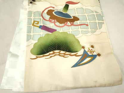 平和屋着物[]お宮参り　男の子　祝着　産着　初着　のしめ　刺繍　鷹　鷲　宝船　金彩　逸品　DABC5361ma