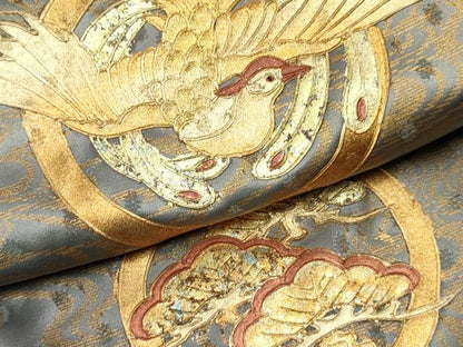 平和屋着物[]お宮参り　男の子　祝着　産着　初着　のしめ　龍　兜　飛鳥松丸文　暈し染め　金銀彩　逸品　未使用　DABC5373ma