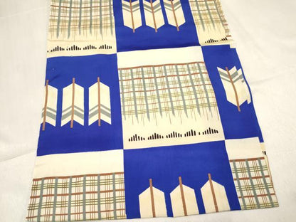 平和屋着物[]お宮参り 男の子 祝着 産着 初着 のしめ 矢羽文 市松文様 逸品 DABC5378ma
