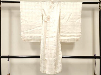 平和屋着物[]七五三　女の子　３歳　祝着　三つ身　長襦袢(袷)セット　鞠花文　金銀彩　逸品　DABC5418ma