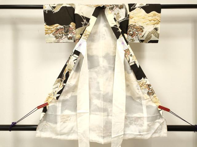 平和屋着物[]男の子　子供　祝着　宝船　飛鶴　金彩　逸品　DABC5424ma
