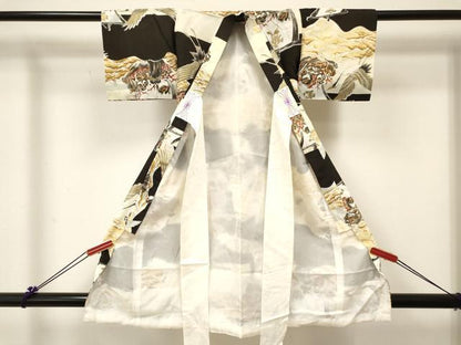 平和屋着物[]男の子 子供 祝着 宝船 飛鶴 金彩 逸品 DABC5424ma