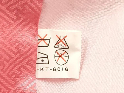 平和屋着物[]七五三　女の子　７歳　祝着　四つ身　鞠花文　暈し染め　金銀彩　逸品　DABC5453ma