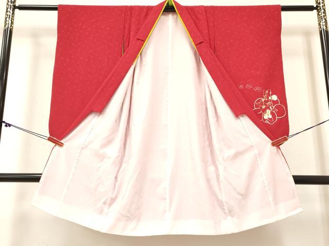 平和屋着物[]卒園式　女の子　子供　長襦袢(単衣・半衿刺繍)・行灯袴・巾着・髪飾りセット　キャラクター　金銀彩　箱付き　DABC5467ma