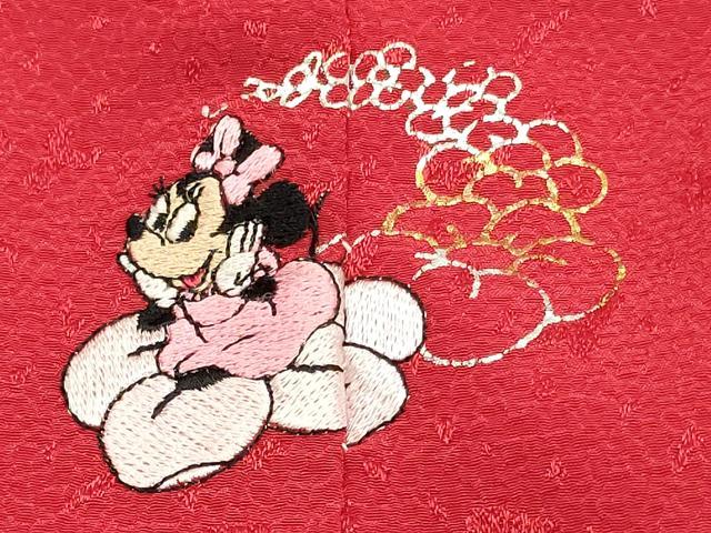 平和屋着物[]卒園式　女の子　子供　長襦袢(単衣・半衿刺繍)・行灯袴・巾着・髪飾りセット　キャラクター　金銀彩　箱付き　DABC5467ma