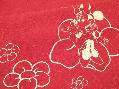 平和屋着物[]卒園式　女の子　子供　長襦袢(単衣・半衿刺繍)・行灯袴・巾着・髪飾りセット　キャラクター　金銀彩　箱付き　DABC5467ma
