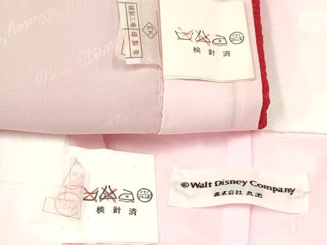 平和屋着物[]卒園式　女の子　子供　長襦袢(単衣・半衿刺繍)・行灯袴・巾着・髪飾りセット　キャラクター　金銀彩　箱付き　DABC5467ma