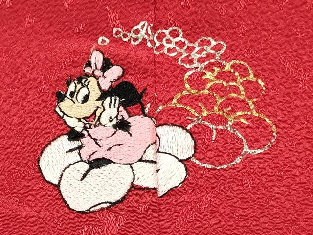 平和屋着物[]卒園式 女の子 子供 長襦袢(単衣・半衿刺繍)・行灯袴・巾着・髪飾りセット キャラクター 金銀彩 箱付き DABC5468ma