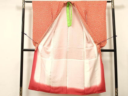 平和屋着物∵女の子　十三参り　子供　祝着　総絞り　逸品　DABC5471ma