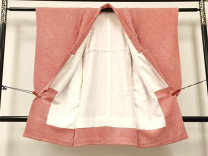 平和屋着物[]七五三　女の子　３歳　祝着　三つ身　総絞り　逸品　DABC5476ma